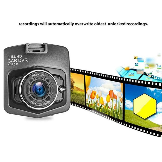 Câmera para carro HD 1080P Gravador DVR de Visão Traseira c/ mini monitor.