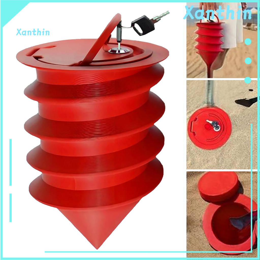 Portable Beach Safe 3d Printed Heavy Duty Sand with for Airtag – Secure Storage Box for Phone Cash Valuables Waterproo