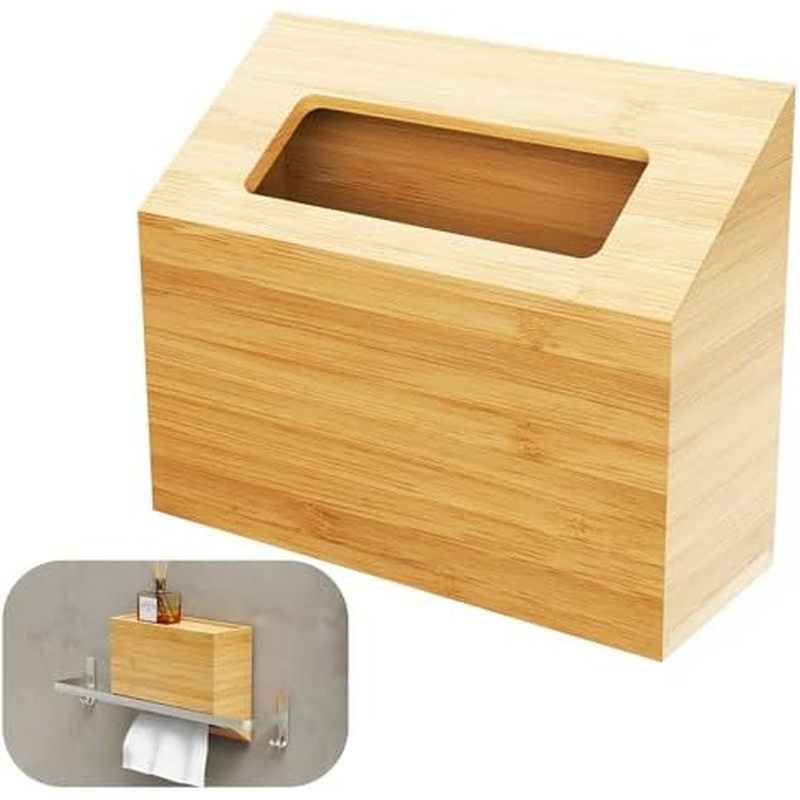sign, Dual-Function Upright or Inverted Tissue Holder with Anti-Slip & Secure Storage for Bathroom, Kitchen, Bedroom
