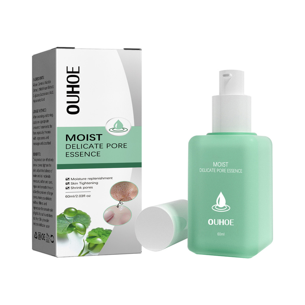 OUHOE Shrink Pore Essence Lifting Rejuvenescedor Limpeza Aperto Cuidados com a Pele Essência Hidratante