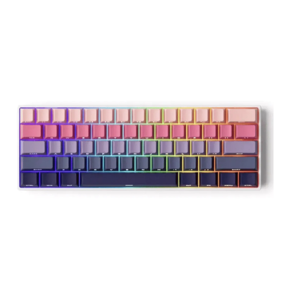 Teclado Magnético Monsgeek FUN60 Ultra 8K SP Phantom Pink Switch Akko Glare