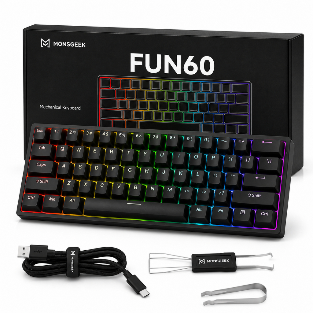 TECLADO GAMER MAGNÉTICO AKKO MONSGEEK FUN60 PRO 8000Hz