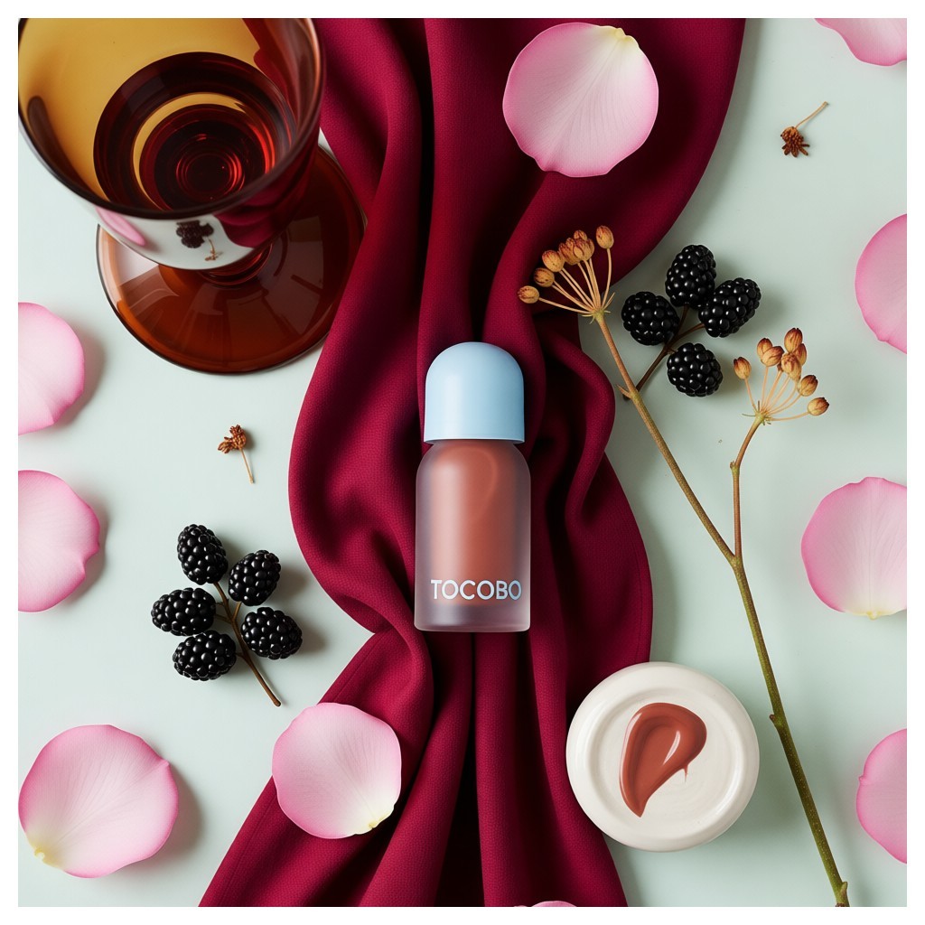 [Tocobo] Juicy BERRY Plumping Lip Oil 13 CHOCO 4g/Óleo Labial Coreano/Efeito/100 % Autêntico Da YL STORY