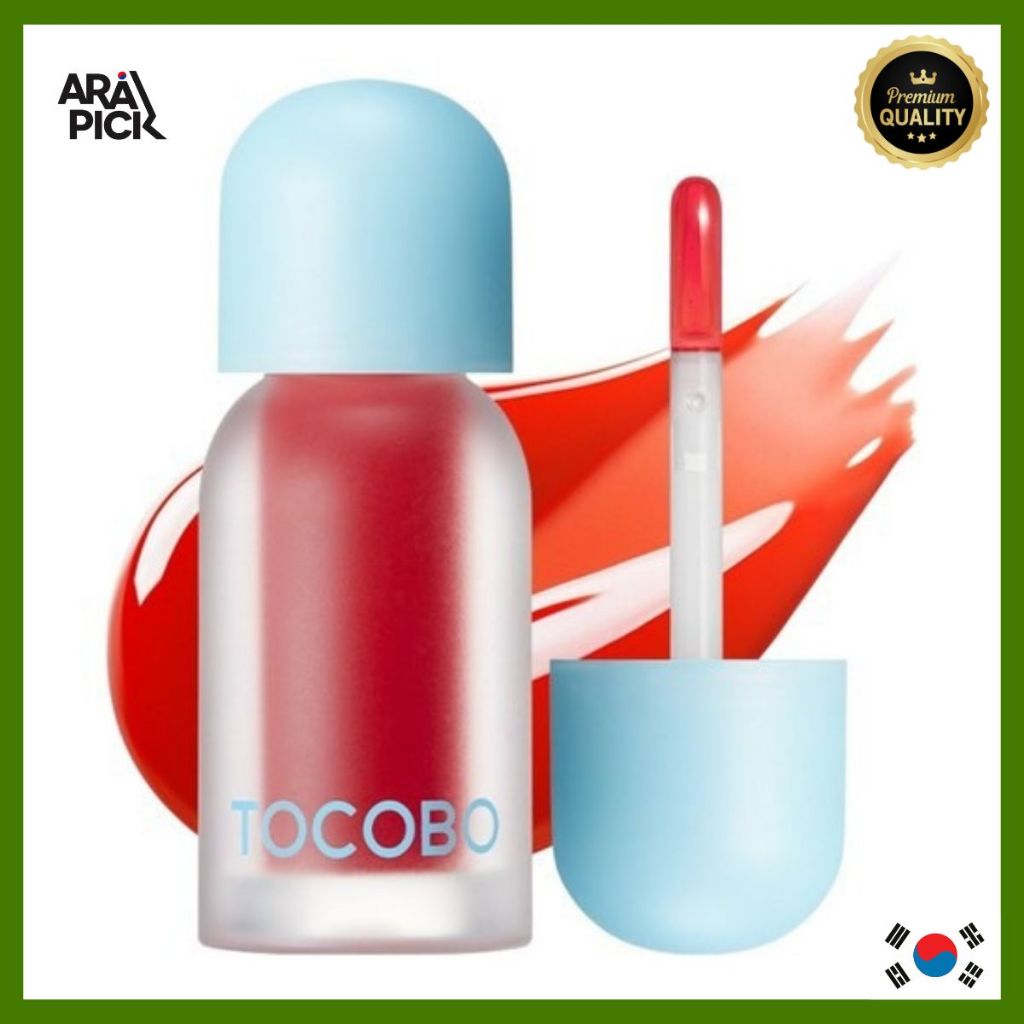 [Tocobo] Juicy Berry Plumping Lip Oil 01 Chill Red 4g/Óleo Labial Coreano/Brilho/100 % Genuíno Da AraPick