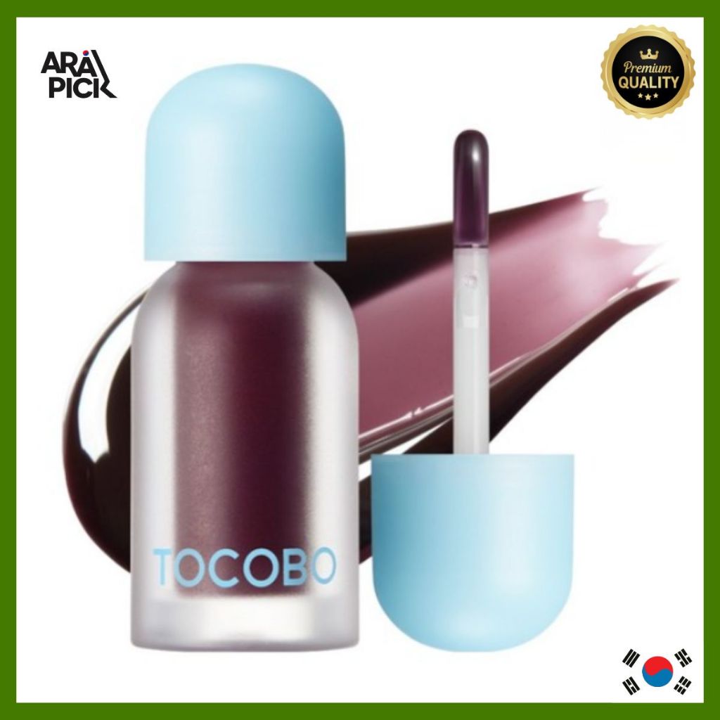[Tocobo] Juicy Berry Plumping Lip Oil 03 Black Cherry 4g/Óleo Labial Coreano/Efeito/100 % Autentico Da AraPick