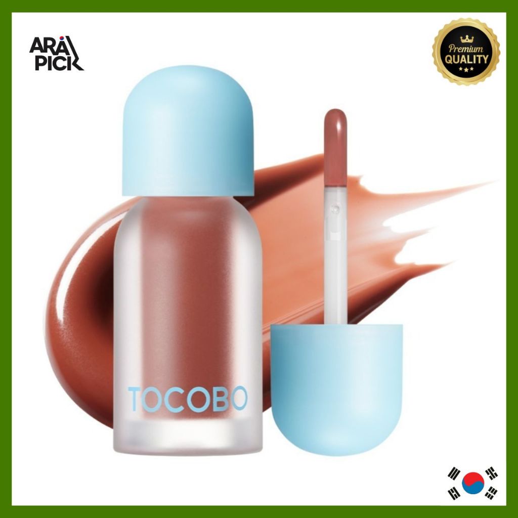 [Tocobo] Juicy Berry Plumping Lip Oil 04 Bitter Brown 4g/Óleo Labial Coreano/Efeito/100 % Genuíno Da AraPick
