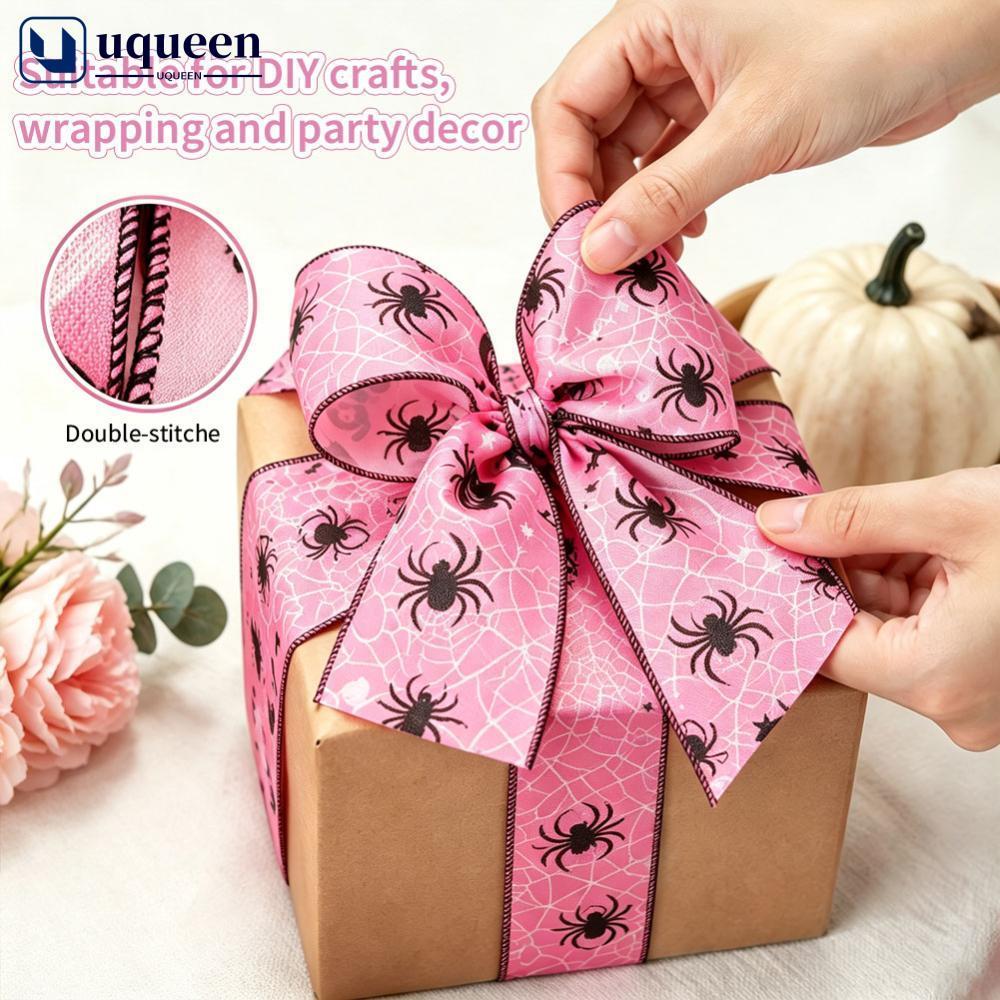 UQUEEN Fita De Borda Com Fio Para Halloween , Decorativa Costurada Guirlanda , Embrulho De Presente , Arco , Faça Você M