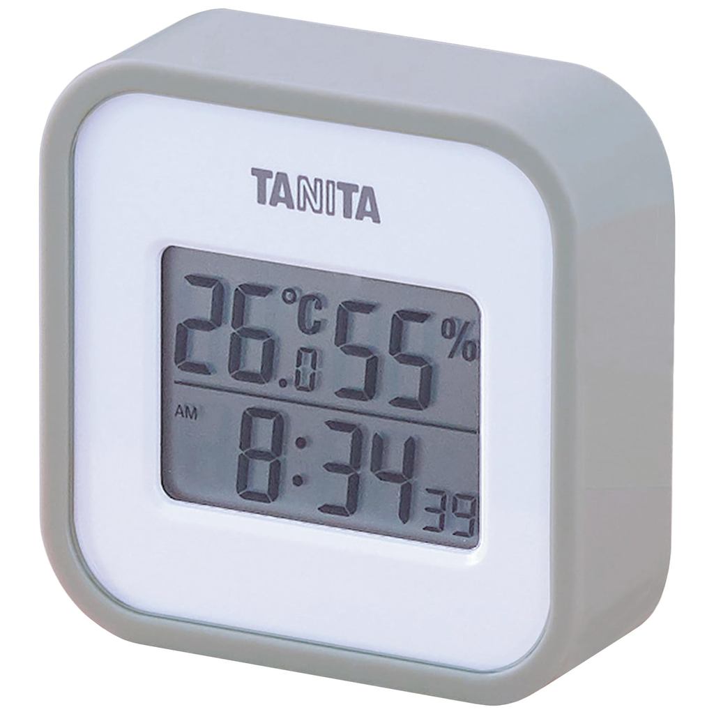 Termohigrômetro Tanita TT-558 GY Entenda rapidamente o ambiente interno Relógio Calendário Temperatura Umidade Digital Pendurado na parede Mesa Ímã ci