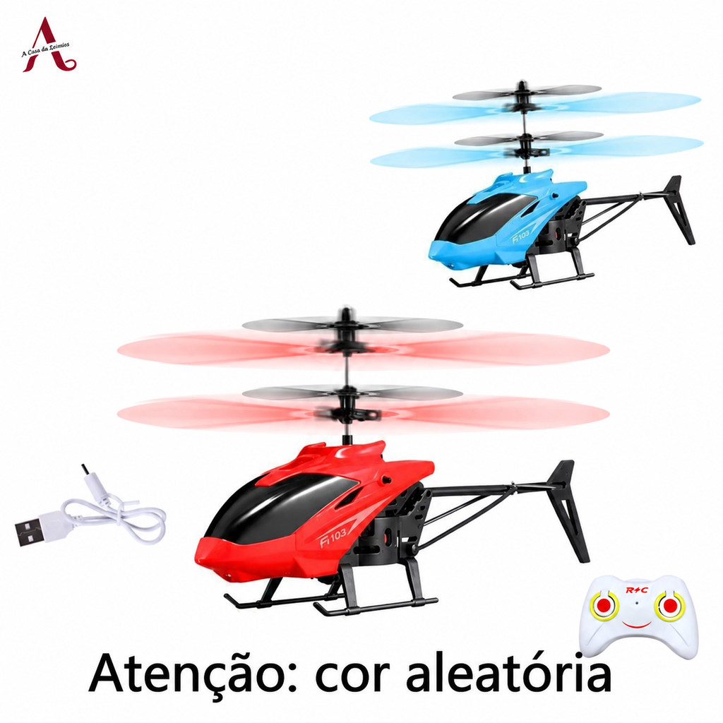 Aeronave De Controle Remoto Recarregável Com Detecção De Helicóptero Bidirecional Pendurado Interno Brinquedos sensor an