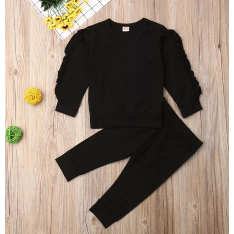 Roupa Para Menina Infantil Moda Blogueirinha Pronta Entrega Preto