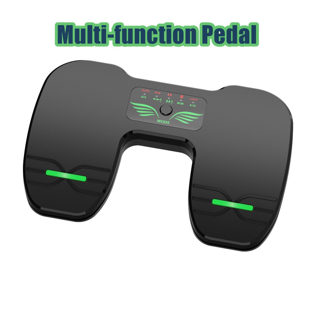Pedal Multifuncional Bluetooth/USB Para Virador De Página Sem Fio , Silencioso Recarregável Tablet , Controle De Telefon