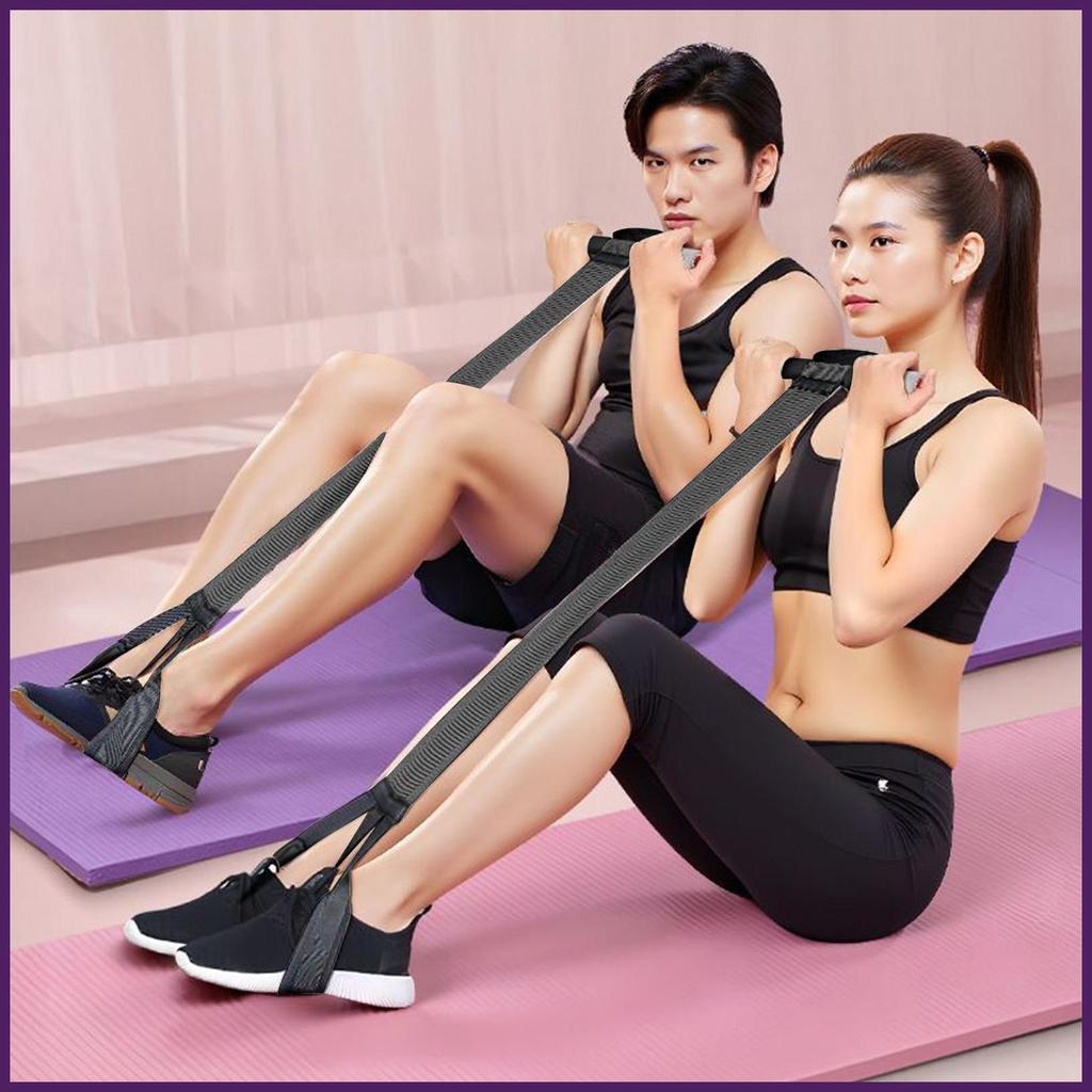 Banda De Resistência De Pedal Multifuncional 120lb Cinta De Assistência Extrator Para Yoga Pilates dyrfbr