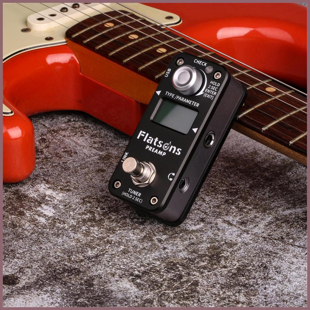 Pedal De Múltiplos Efeitos Para Guitarra , Carregamento USB , Liga De Alumínio , Multifuncional , Afinador De Elétrica L