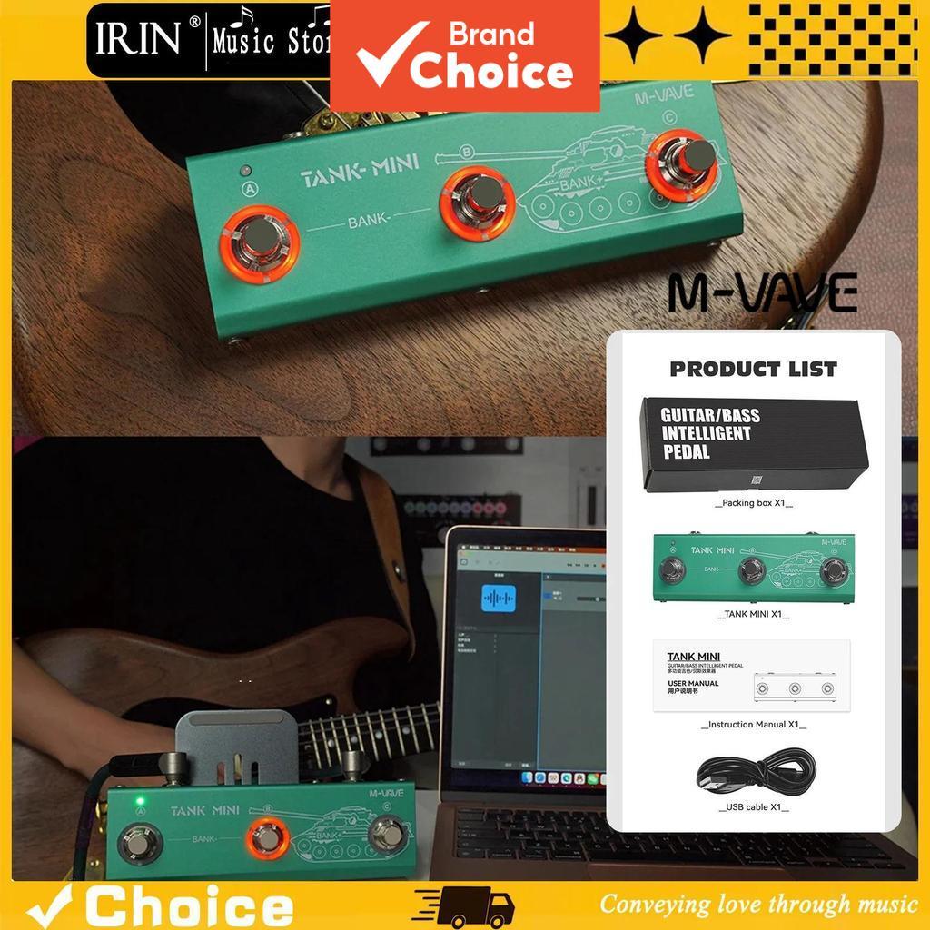 M-VAVE Tank Mini Pedal de Efeitos Multifuncionais para Guitarra, Suporte para IR e Gravação OTG, Efeitos de