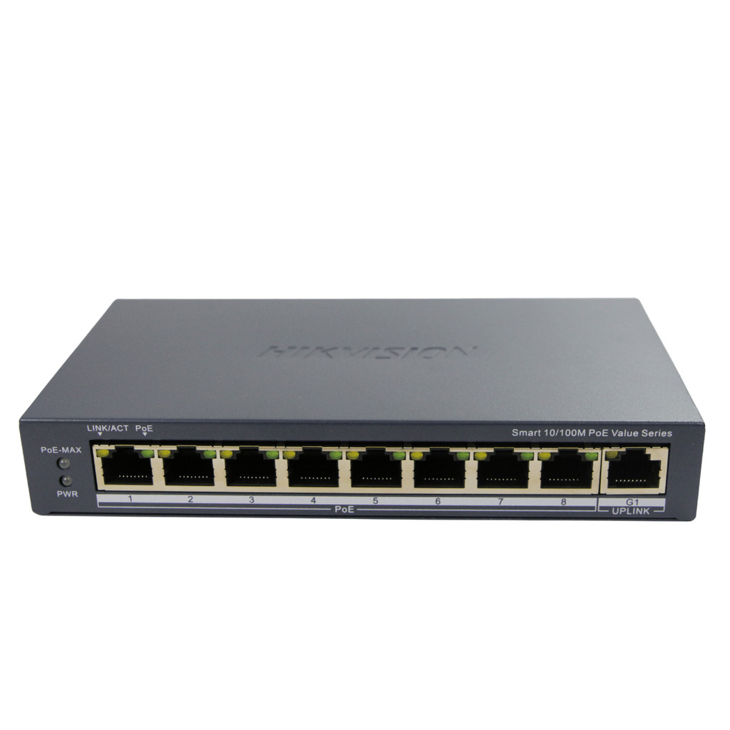 Switch PoE Smart 8 portas - DS-3E1309P-EI/M - Hikvision