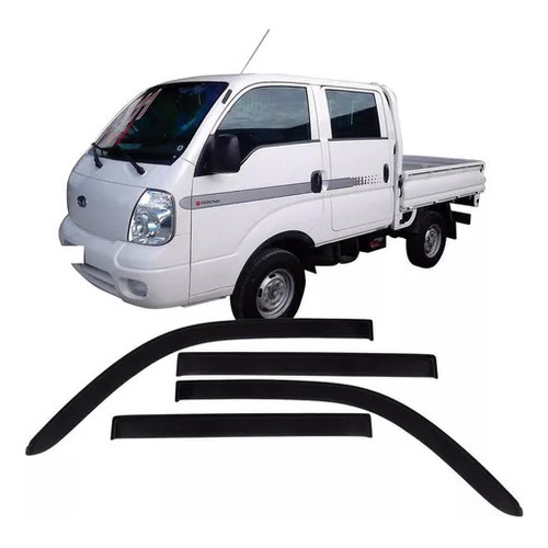 Calha De Chuva Defletor Kia Bongo 2005 A 2021 4 Portas