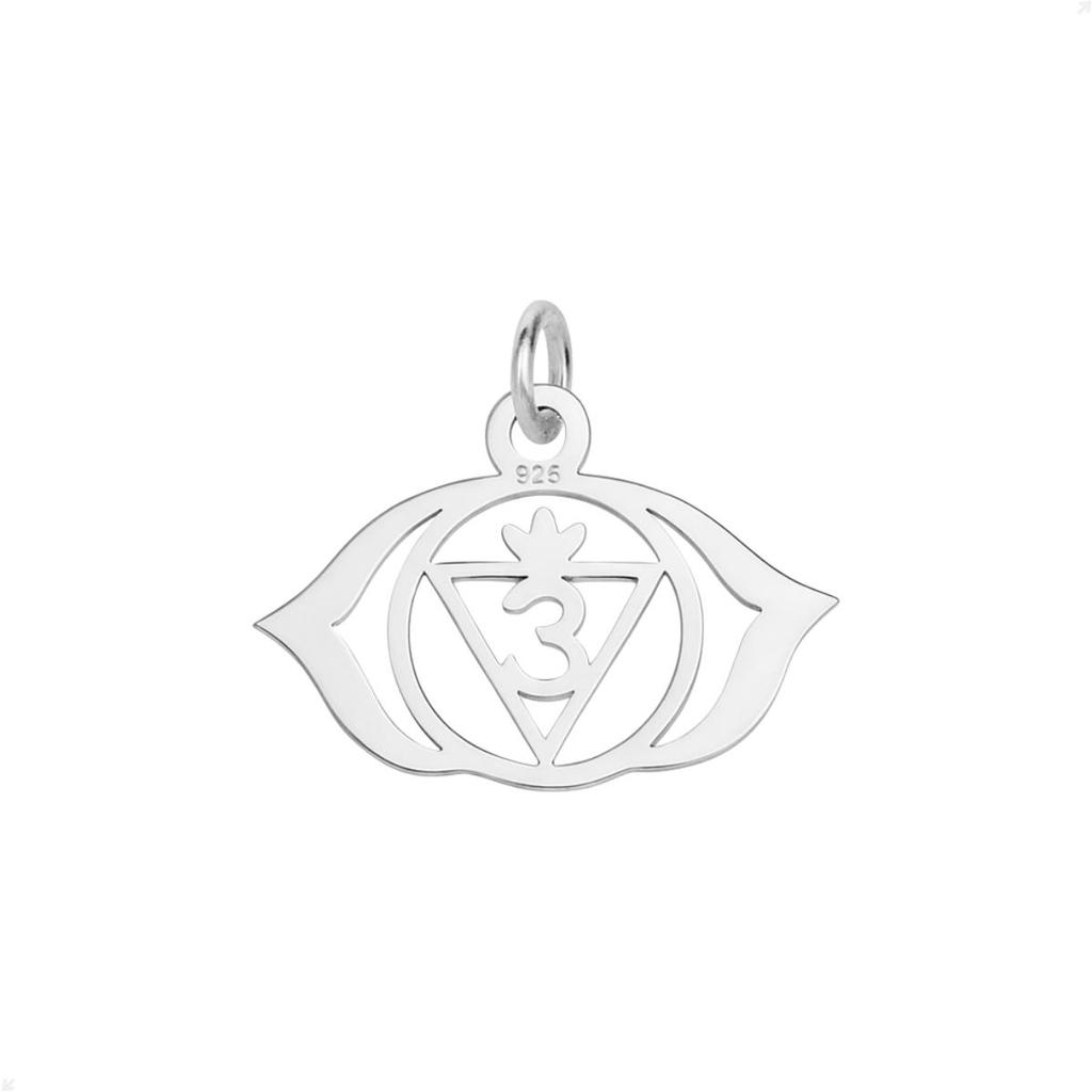 Pingente Prata 925 Chakra Frontal Design Premium #2