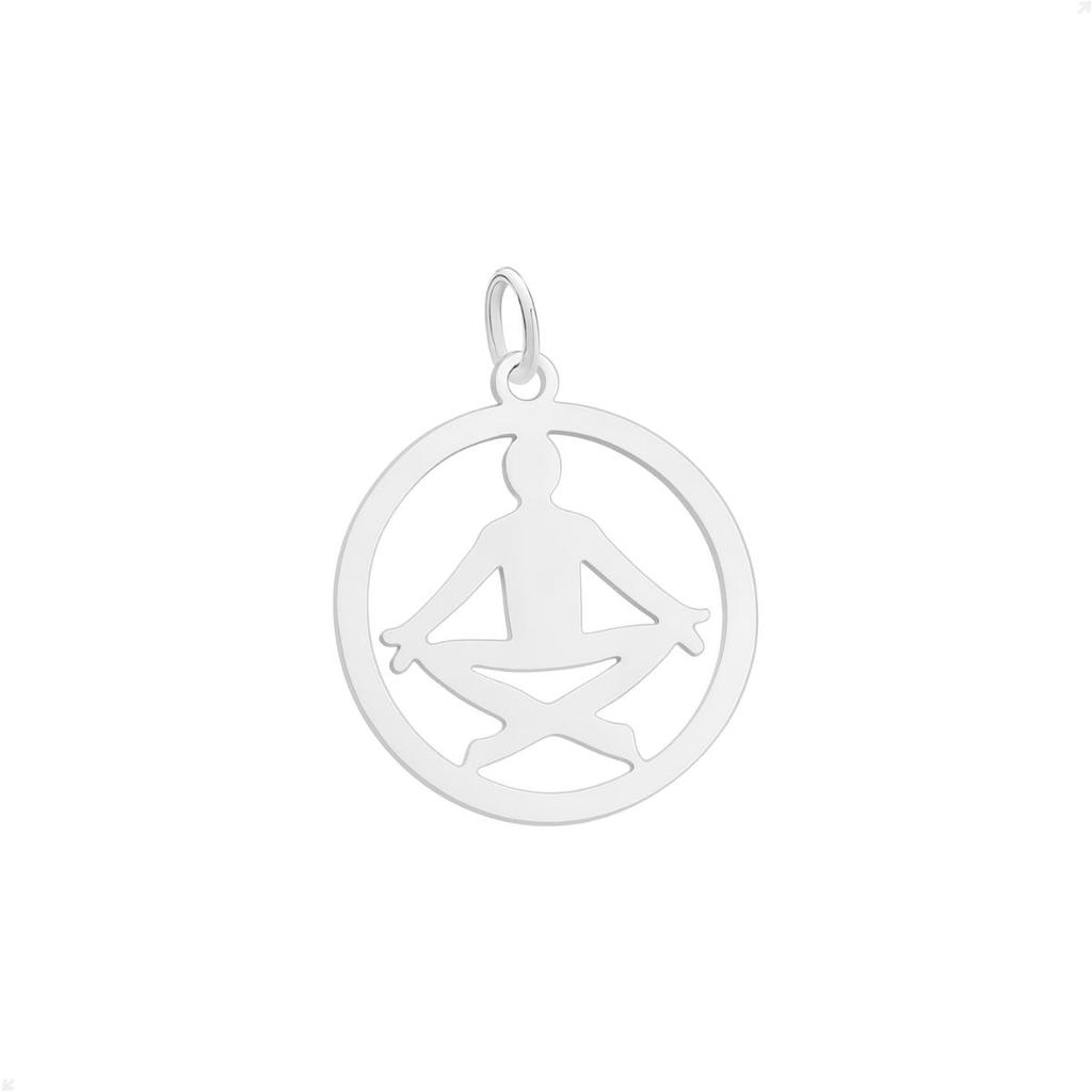 Pingente Prata 925 Chakra Frontal Design Premium