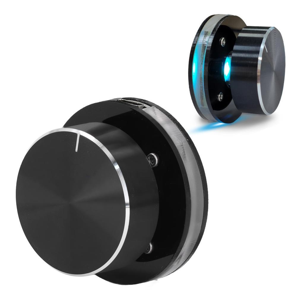 HUIOP PC USB Volume Control Knob RGB Light Type C Interface com controlador giratório ajustável 360 Acrílico e material