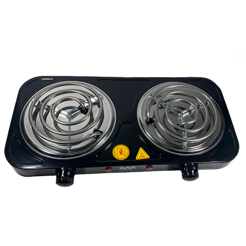 Fogão Bak Fogareiro Elétrico Portátil Espiral F2B110 Compacto Preto 2000W 600°C