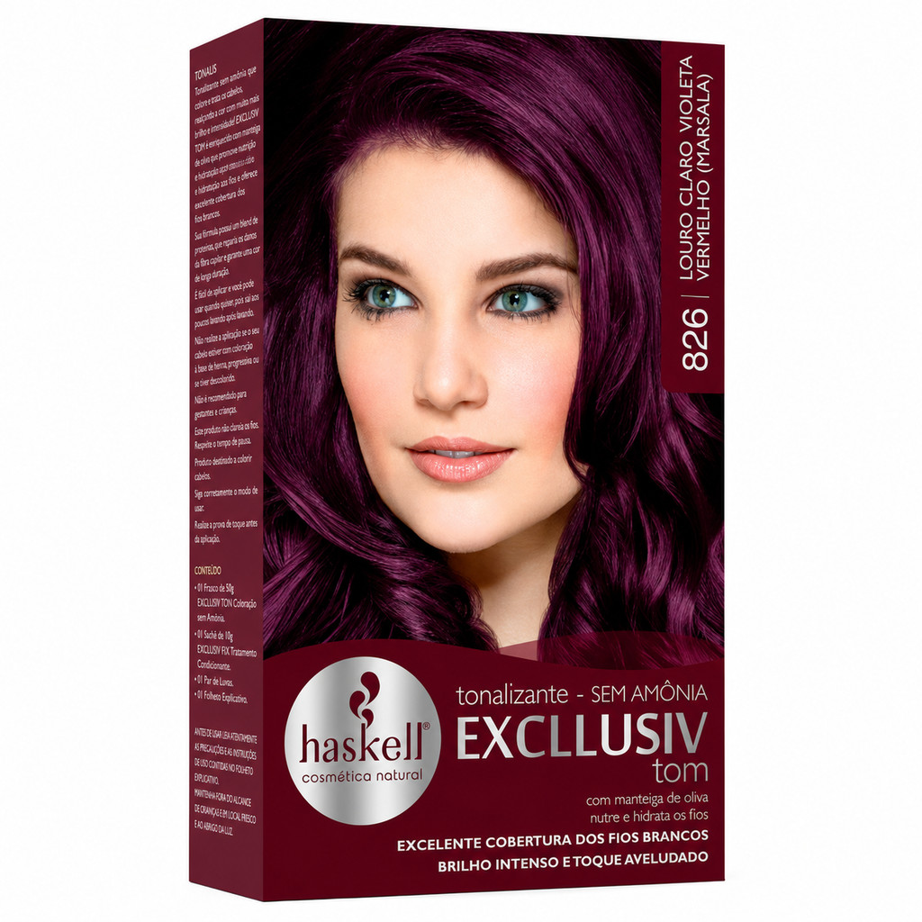 Tonalizante 826 Louro Claro Violeta Vermelho