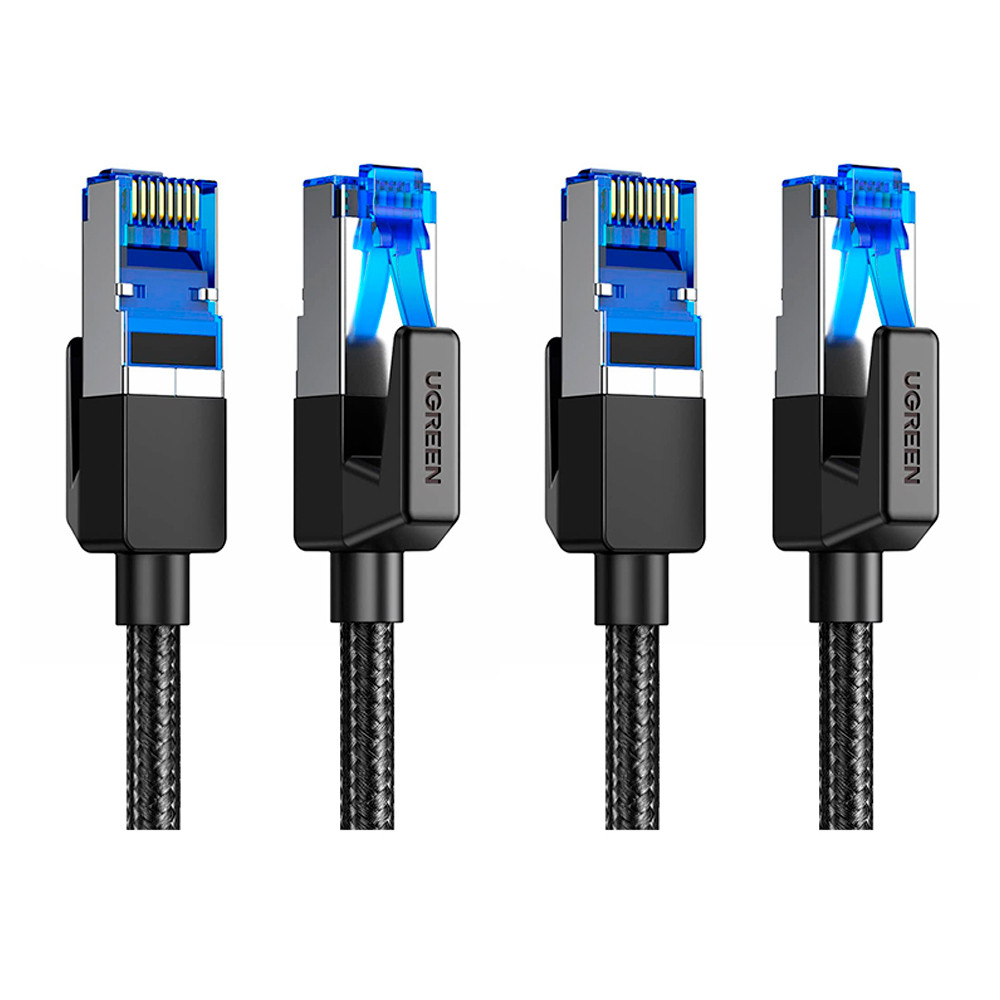 Ugreen Cabo de Rede Rj45 Cat8 40gbps 2000mhz 3m 3 Metros 2 Unidades