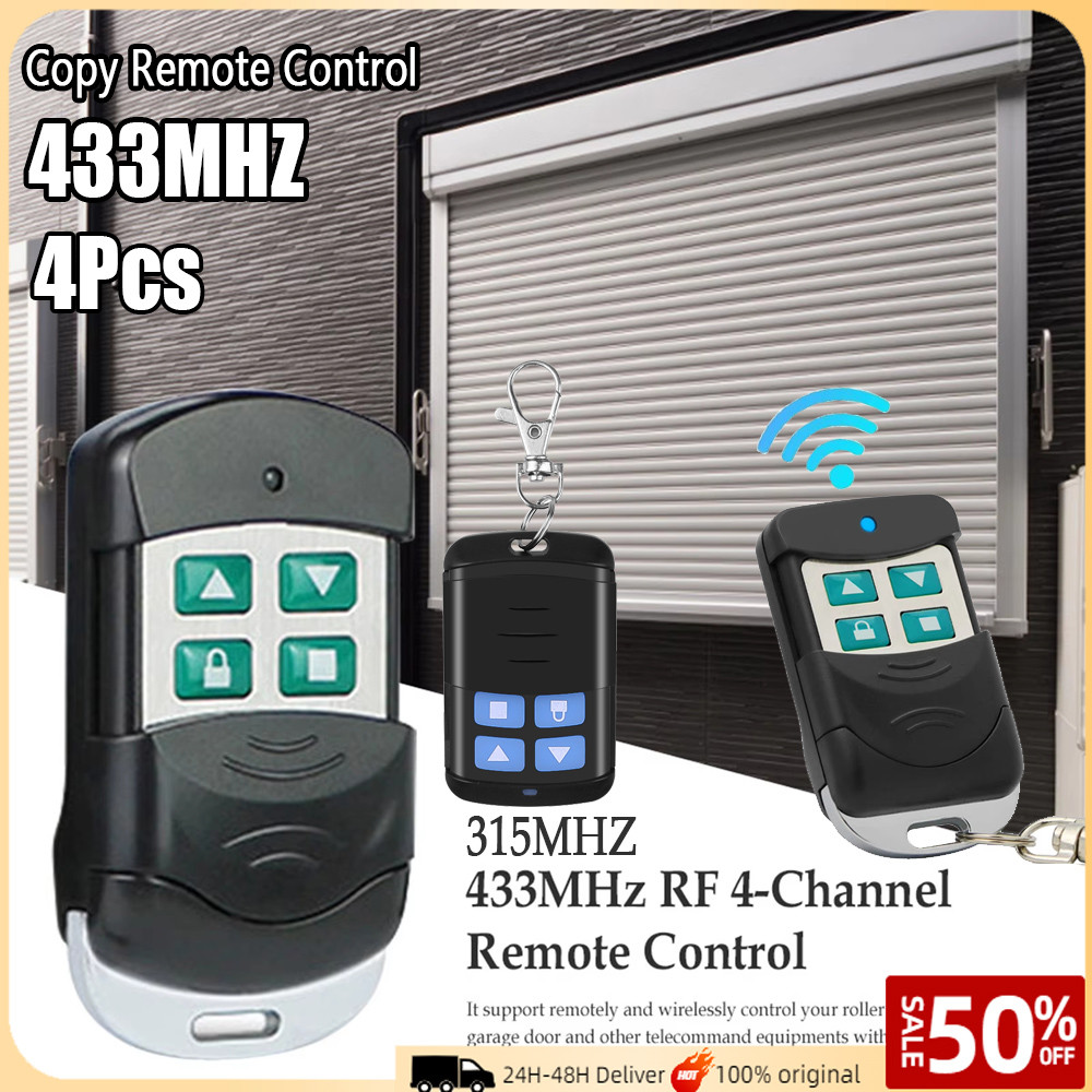 4 Unidades Universal 315/433 Mhz HCS301 Controle Remoto De 4 Botões Porta De Garagem/Cópia De Chave De Carro ASK Proteçã