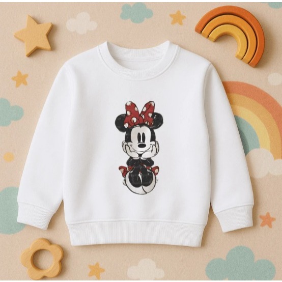 Blusa Moletom Infantil Feminina Estampada Algodão Confortável Quentinha