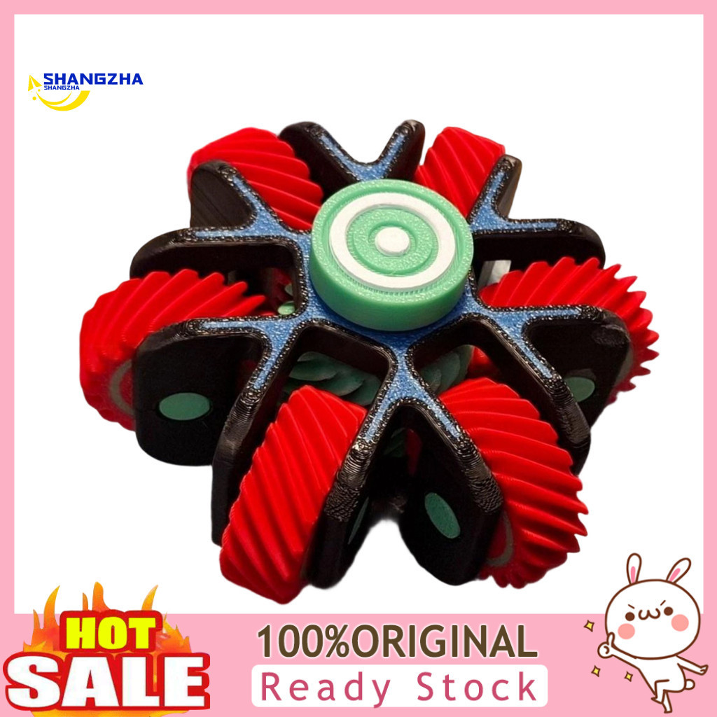 3d Printed Spinner Toy Adults Desk Fidget for Stress Relief Anxiety Portable Gear Spinning Finger Roller Edc Perfect for