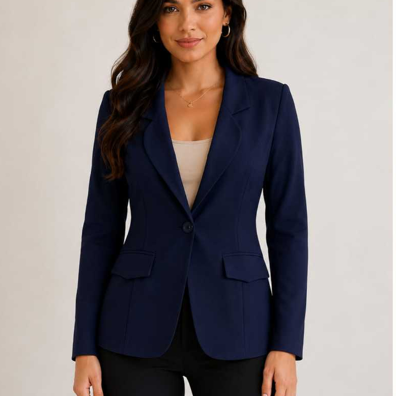 Blazer Max Feminino Social Slim Acinturado Empresária