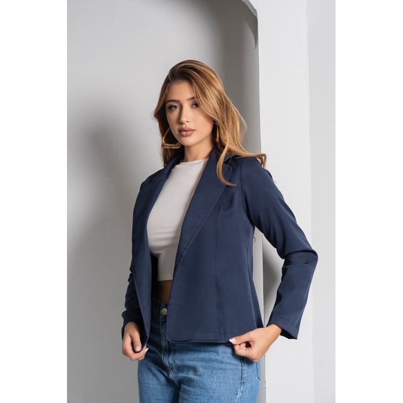 Blazer Feminino Alfaiataria Slim Fit Estiloso Tendência 2026