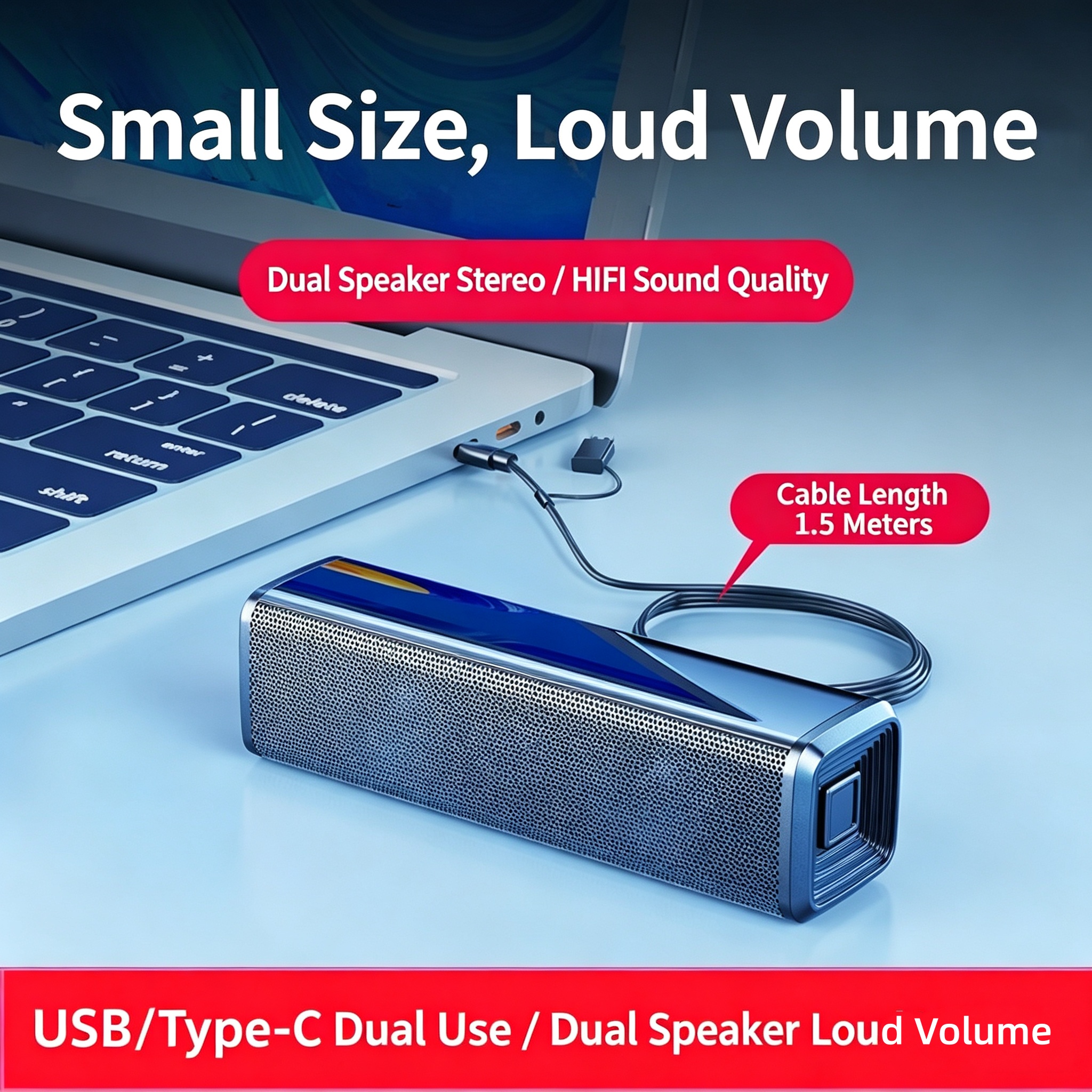 SADA Computador Bluetooth Alto-Falante Desktop Soundbar Notebook Volume De Alta Qualidade