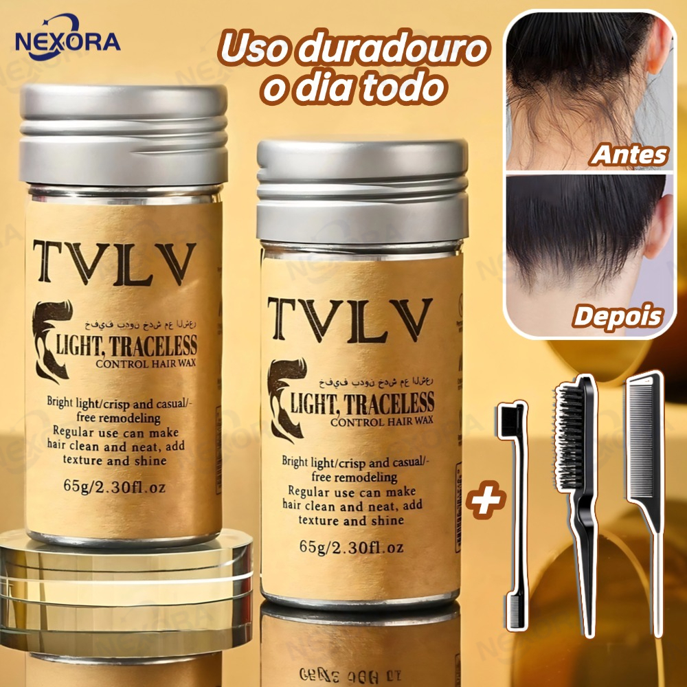 Bastão de Cera para Cabelo Anti-Frizz Frizzy Hair Tidying Creme Suavizante Styling Stick de Cera para Cabelo Sólido