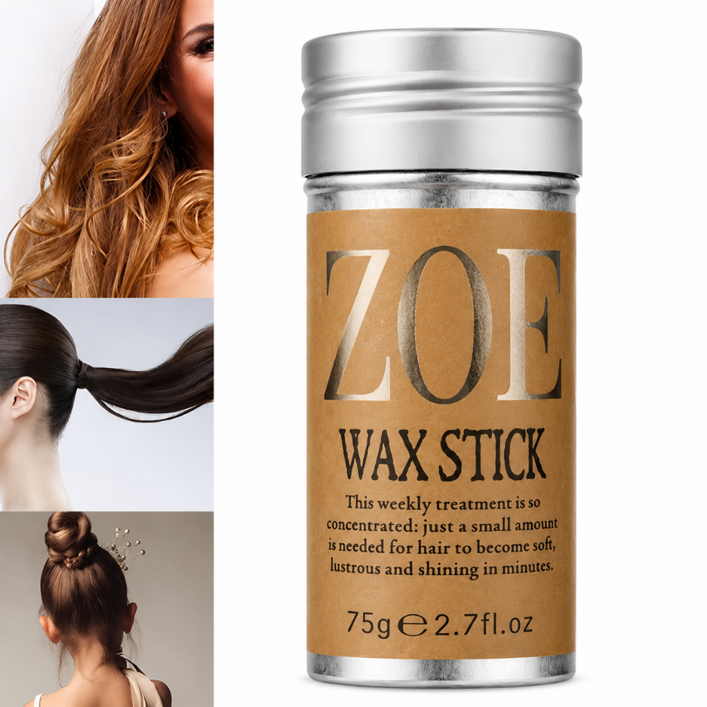 Bastão de Cera para Cabelo Anti-Frizz Frizzy Hair Tidying Creme Stick de Cera Zoe