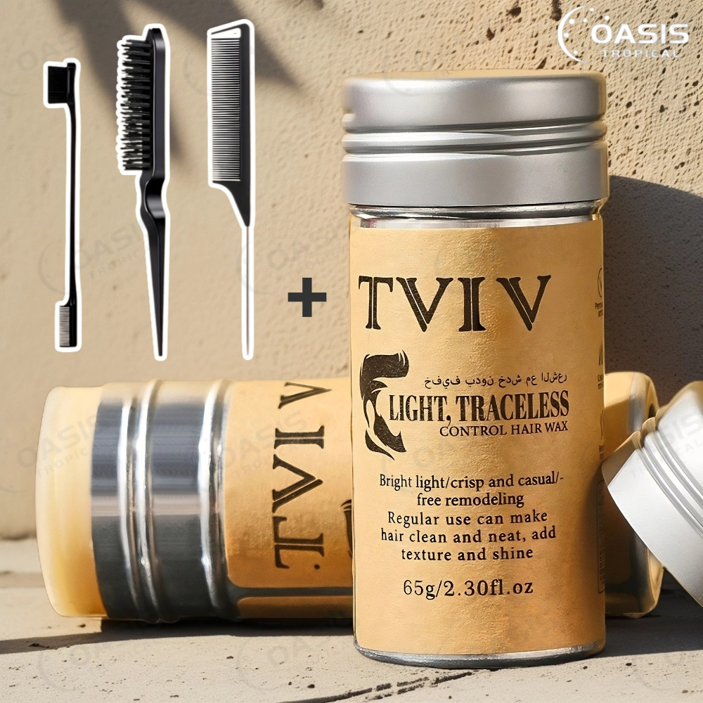 Bastão de Cera para Cabelo Anti-Frizz Frizzy Hair Tidying Creme Suavizante Styling Stick de Cera para Cabelo Sólido