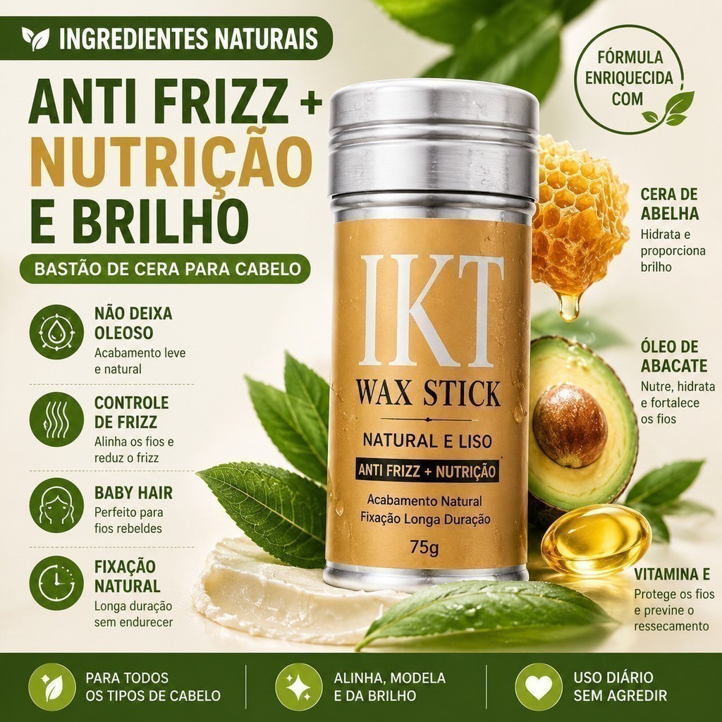 Hair Wax Stick Anti-Frizz Frizzy Hair Tidying Smoothing Cream Styling Solid Hair Wax Stick-TL