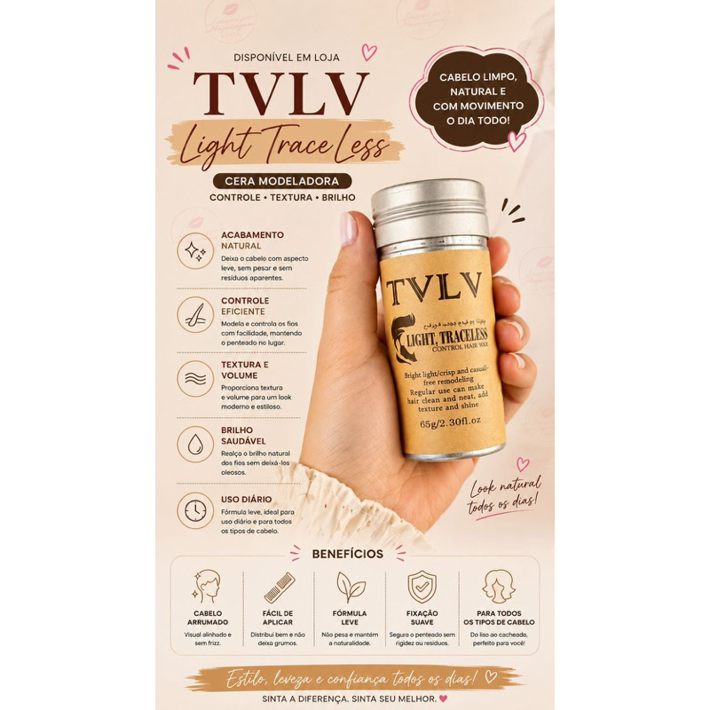 Bastão de Cera para Cabelo Anti-Frizz Frizzy Hair Tidying Creme Suavizante Styling Stick de Cera para Cabelo Sólido