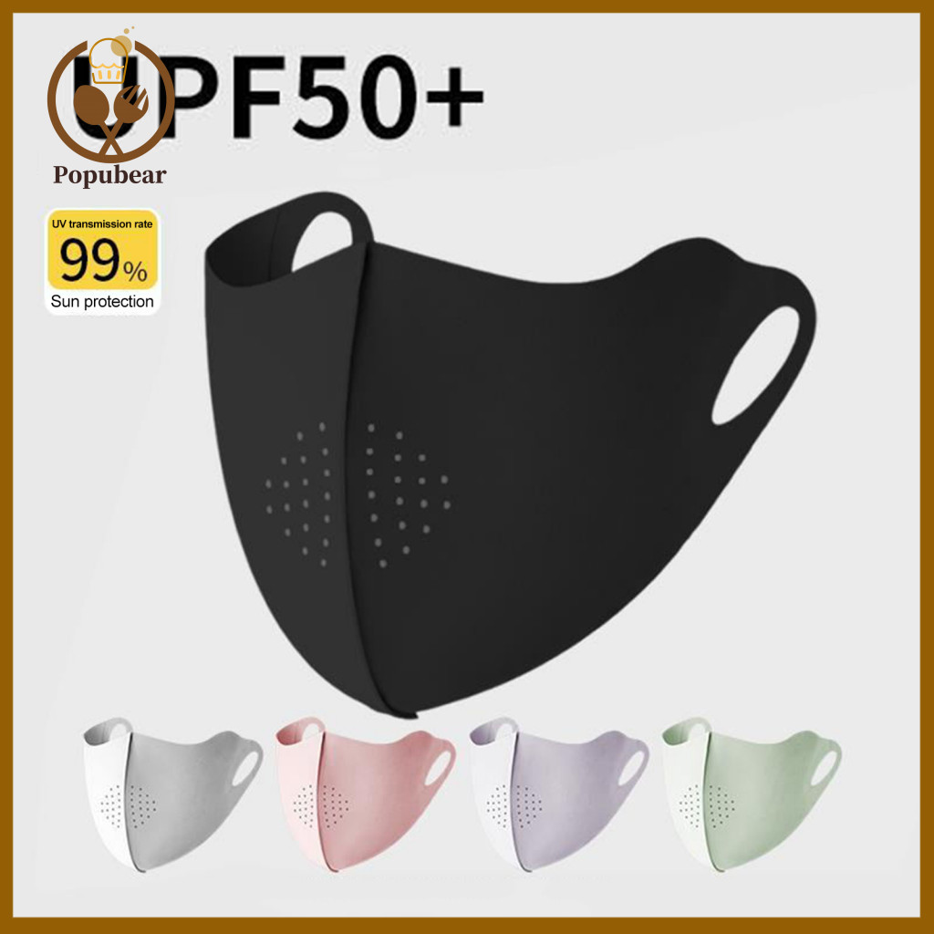 Face Guard Soft Ice Silk for Women – Breathable Half Sun Protection Mask with Neck Cover Elastic Ear Loops Uv Shield f