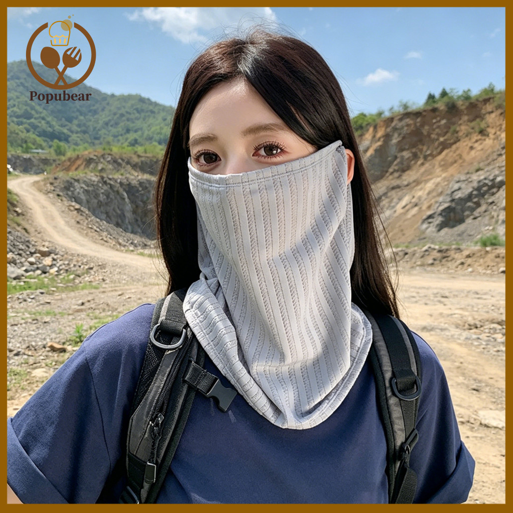Face Guard Sun Protection Upf50 Ice Silk Neck for Women – Lightweight Breathable Outdoor Cycling Mask for Summer Uv Sh