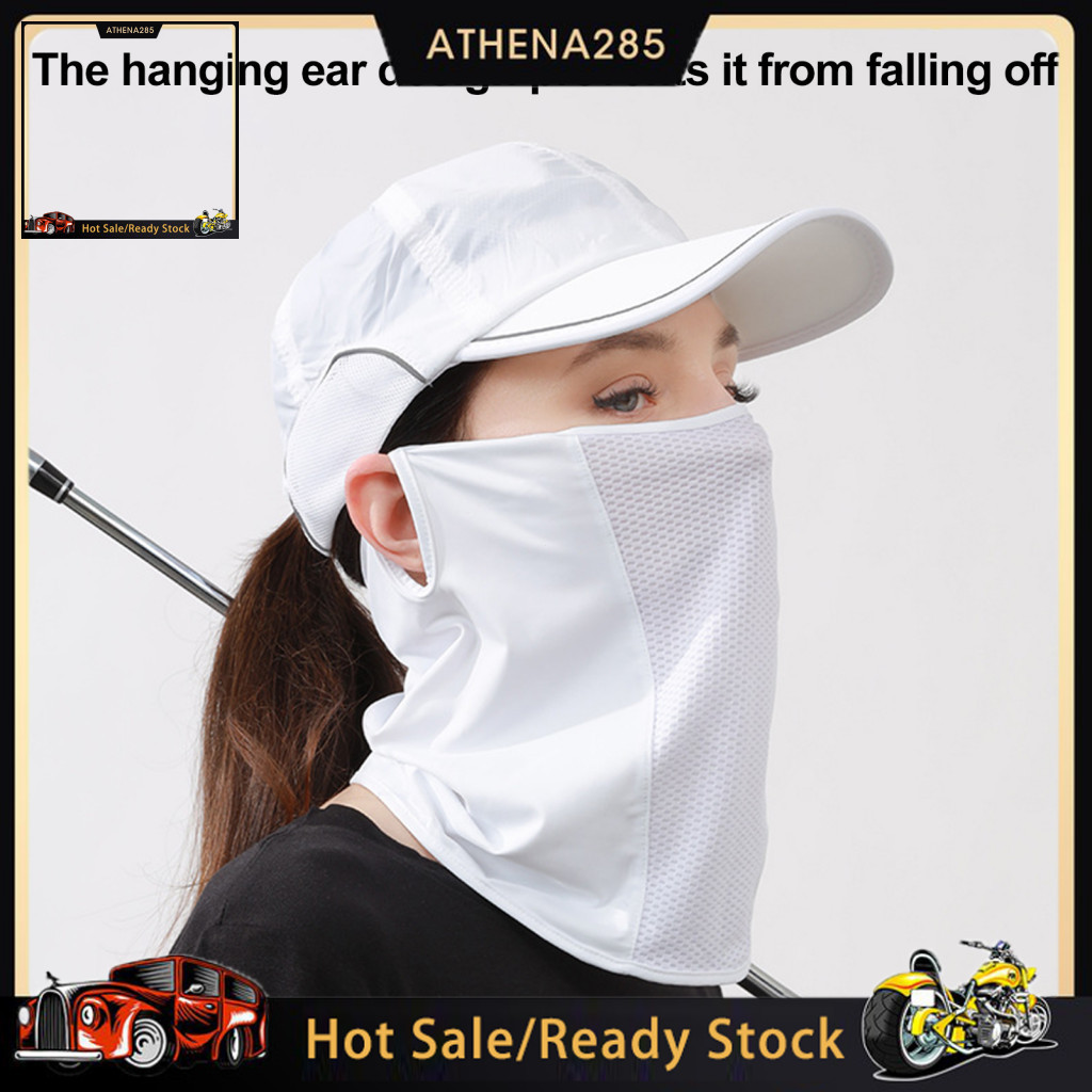 Breathable Face Shield Sun Protection Guard Outdoor Neck Gaiter Uv Bandana for Cycling Men Women Ice Silk Summer Scarf