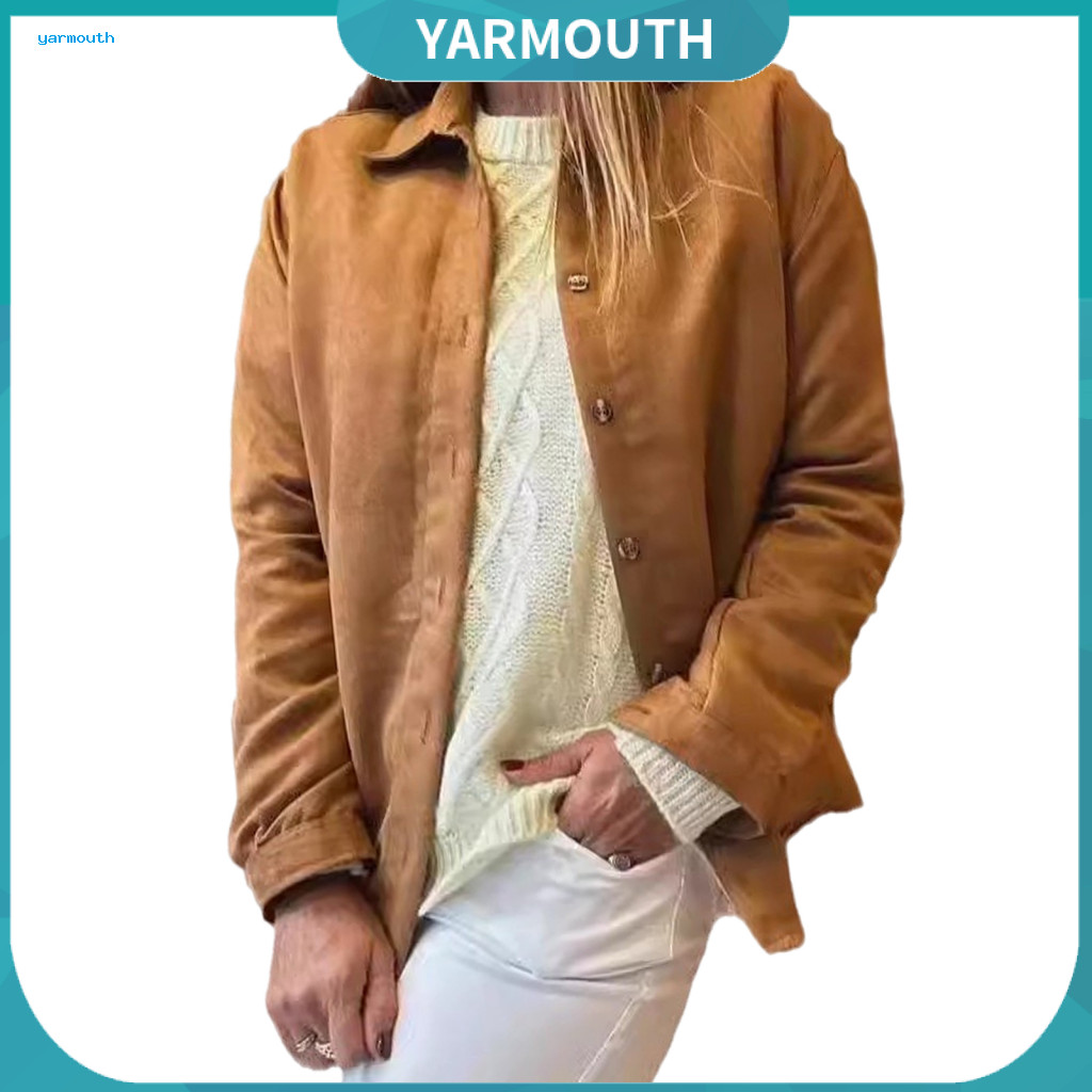 Single-breasted Cardigan Women Jacket Women’s Winter Woolen Overcoat Stand Collar Loose Fit Coat Thermal Long Sleeve S