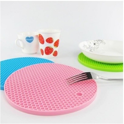 Descanso para prato em Silicone KIT COM 3 PCS