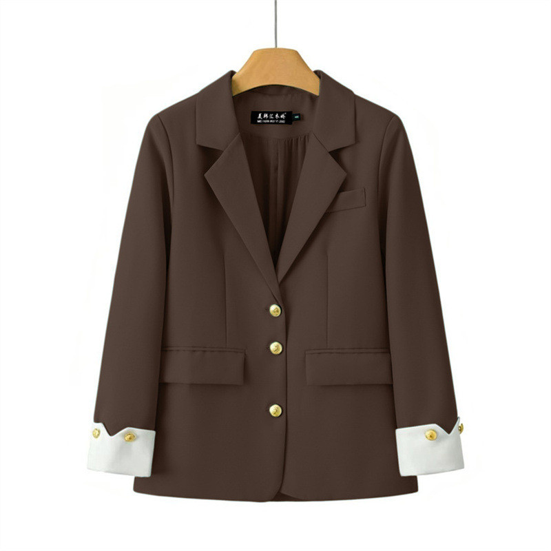 Blazer feminino tamanho grande, Casual, elegante, Slim fit, Top