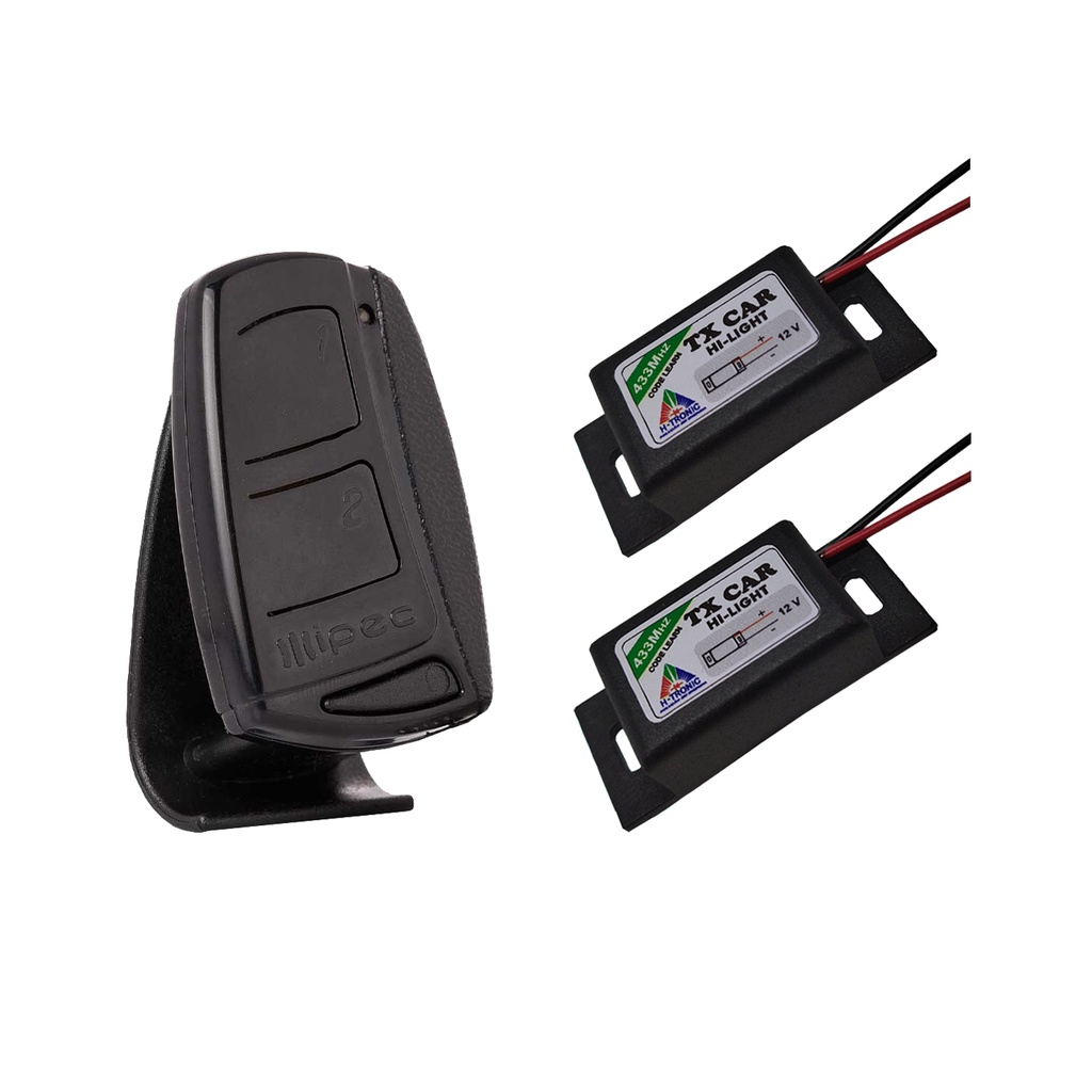 Kit 2 Controle Tx Car Prova De Agua + 1 Controle De Portão Eletronico 433,92 Ppa Rcg Garen Seg Acton Mc Garcia