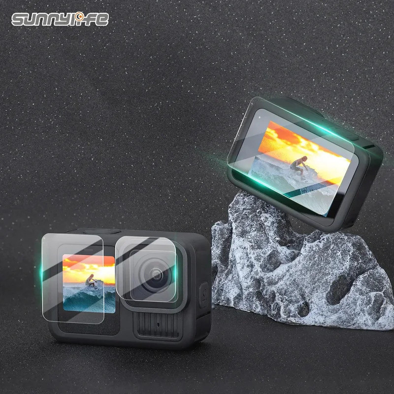 Película Protetora de Vidro Temperado Sunnylife para Lentes de Câmeras GoPro Hero13, Acessórios para Lentes