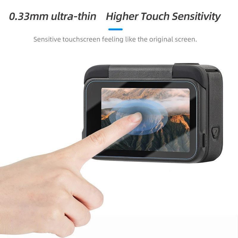 Vidro Temperado Sunnylife para Insta360 Ace Pro 2, Protetor de Lente de Câmera, Película de Vidro para Insta 360 Ace Pro
