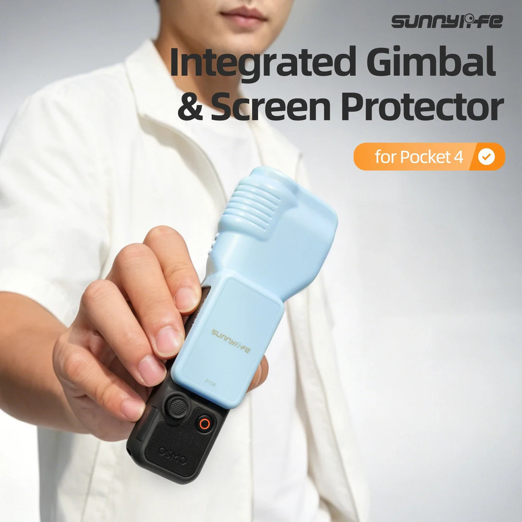Capa Protetora Sunnylife Pocket 4, Protetor de Tela para Lente do Gimbal Pocket 4, Acessórios em Cores Candy