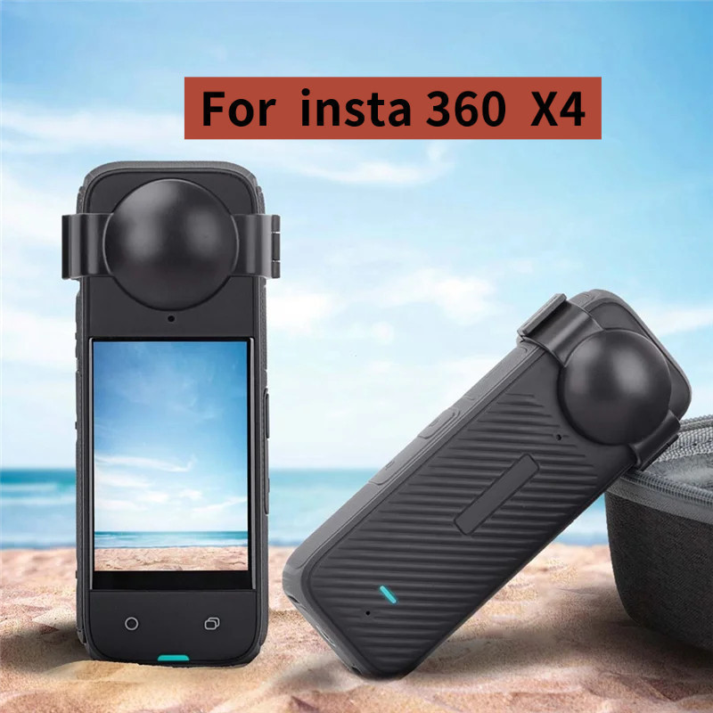 Protetor de Lente SUNNYLIFE para Insta360 X4, Protetor de Lente para Câmera Panorâmica, Tampa de Lente Resistente a Arra