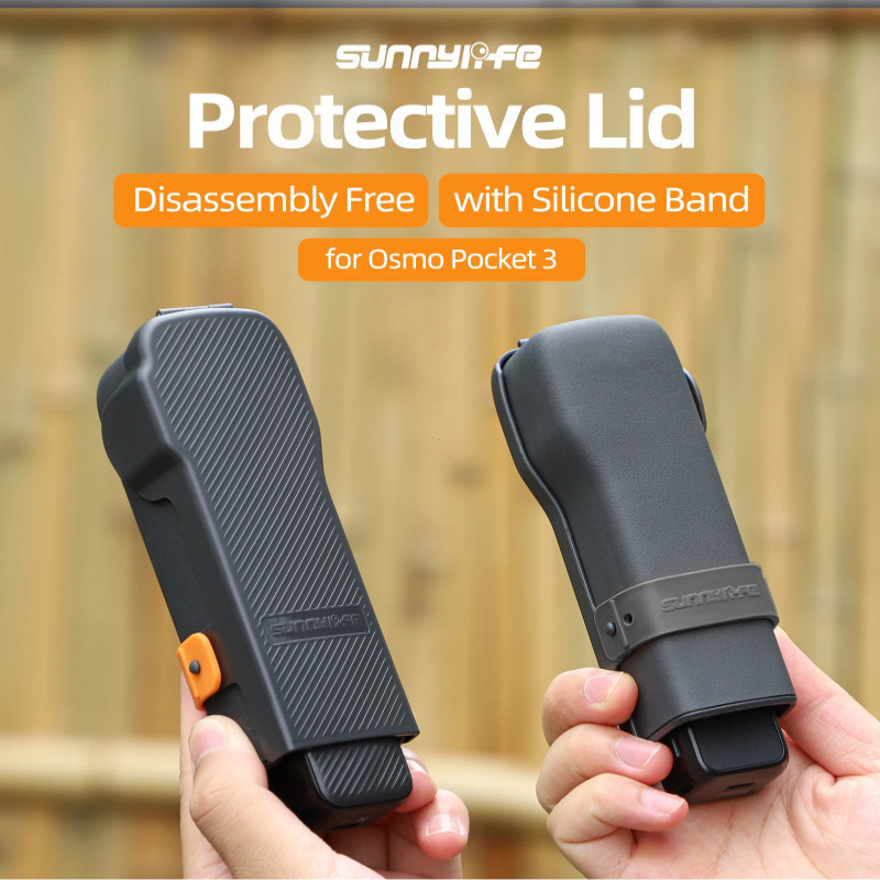 Sunnylife Para DJI Osmo Pocket 3 Capa Protetora Protetor de Lente e Tela da Câmera Capa Anti-queda com Tampa Rebatível A
