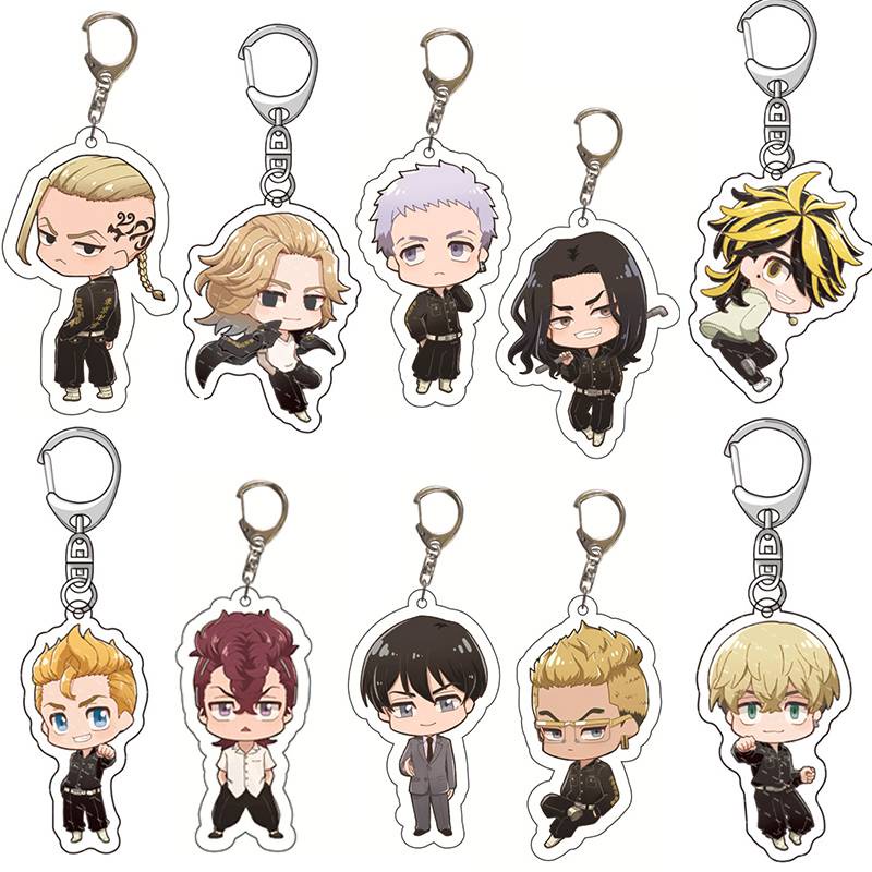 Chaveiro Anime Tokyo Revengers Sano Mujirou Mitsuya Takashi Mats Uno Chifuyu Ryuguuji Ken Baji Keisuke Chaveiro Acessórios Anel Chave Bonito Pingente Chaveiro Caçoa O Presente